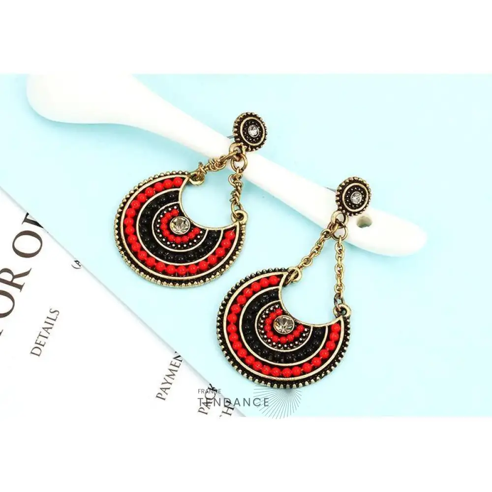 Boucles D’oreilles Vintage Multicolore | France-Tendance