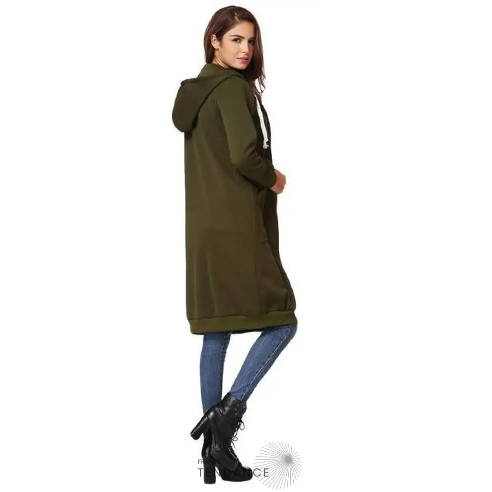 Long Gilet à Capuche Tendance | France-Tendance