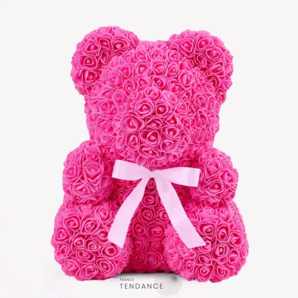 Géant Ours En Roses Rose (70 Cm) | France-Tendance
