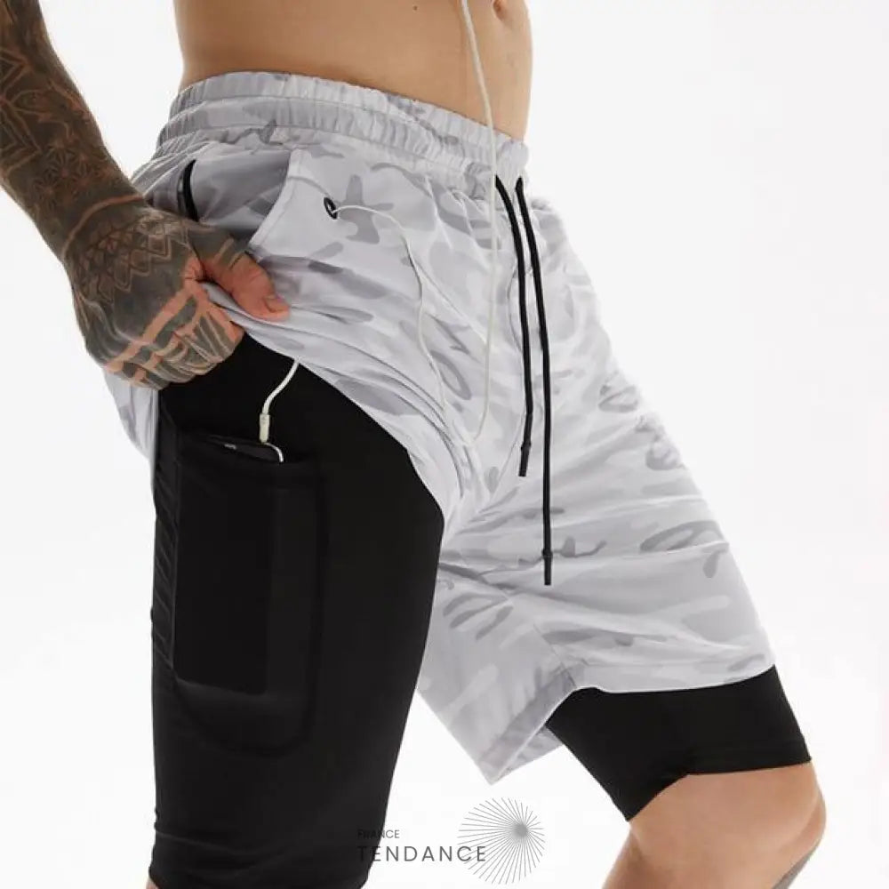 Short De Sport 2 En 1 | France-Tendance