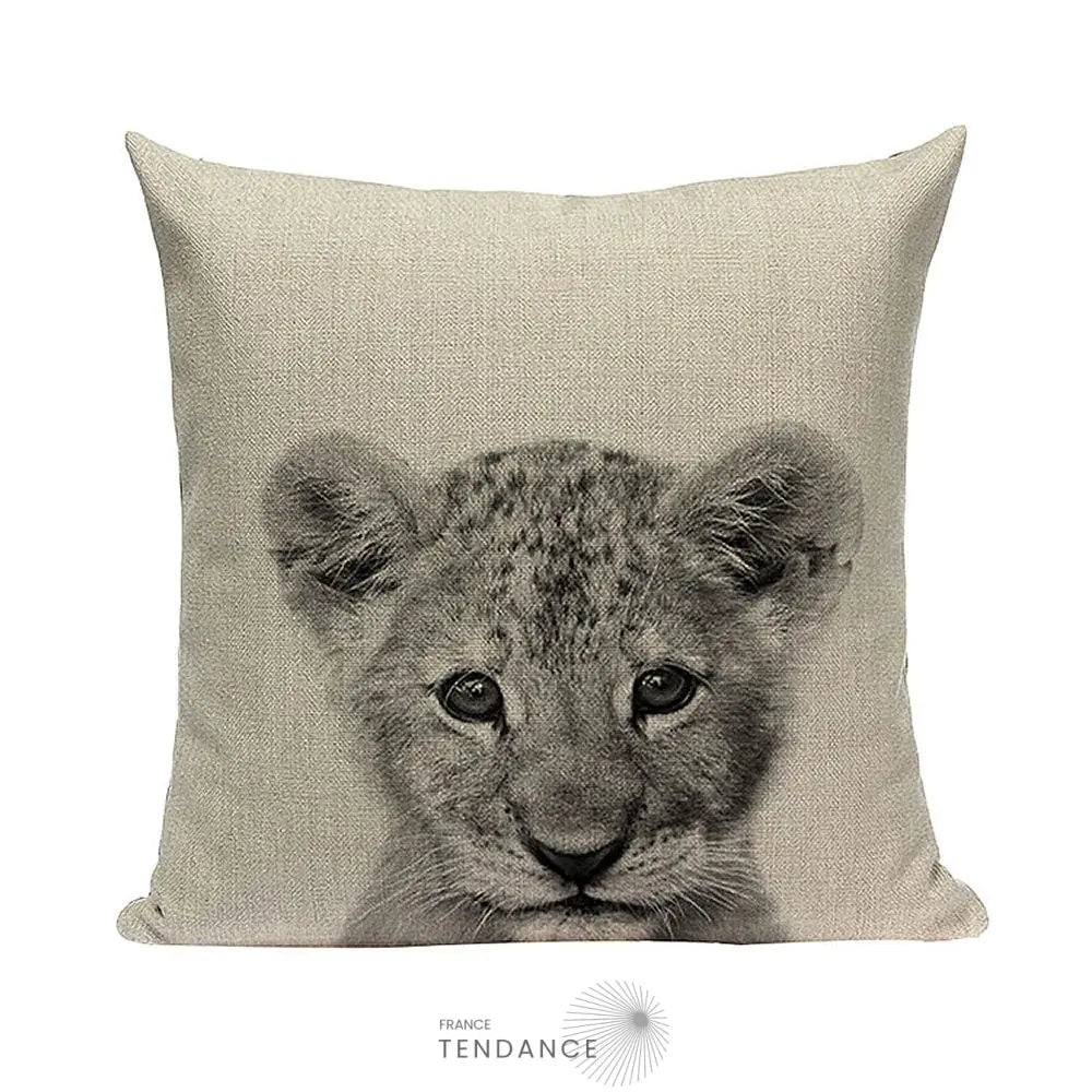 Taie De Coussin Décorative 45x45 - Série Bébés Animaux |