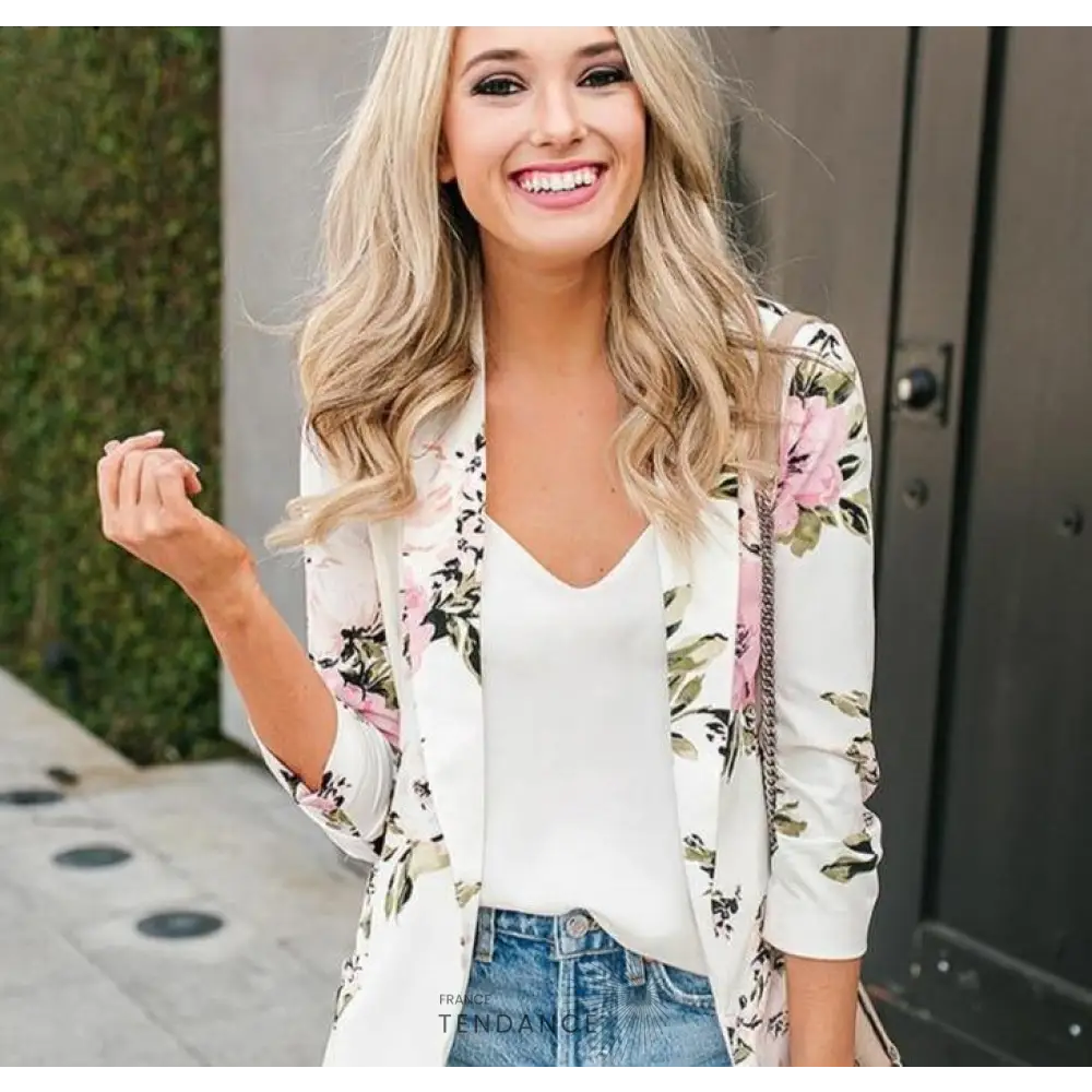 Blazer Imprimé Floral | France-Tendance