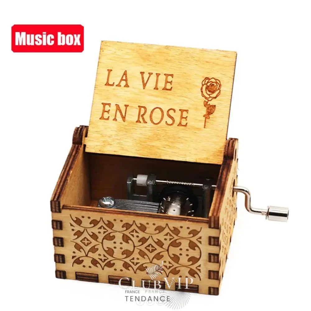 Boîtes à Musique En Bois Naturel | Cinéma Mangas Jeux Vidéos