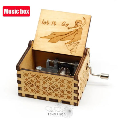 Boîtes à Musique En Bois Naturel | Cinéma Mangas Jeux Vidéos