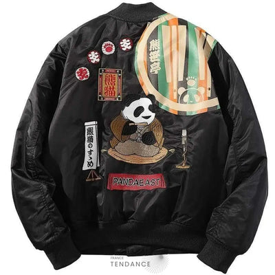 Bombers Brodé Panda | France-Tendance