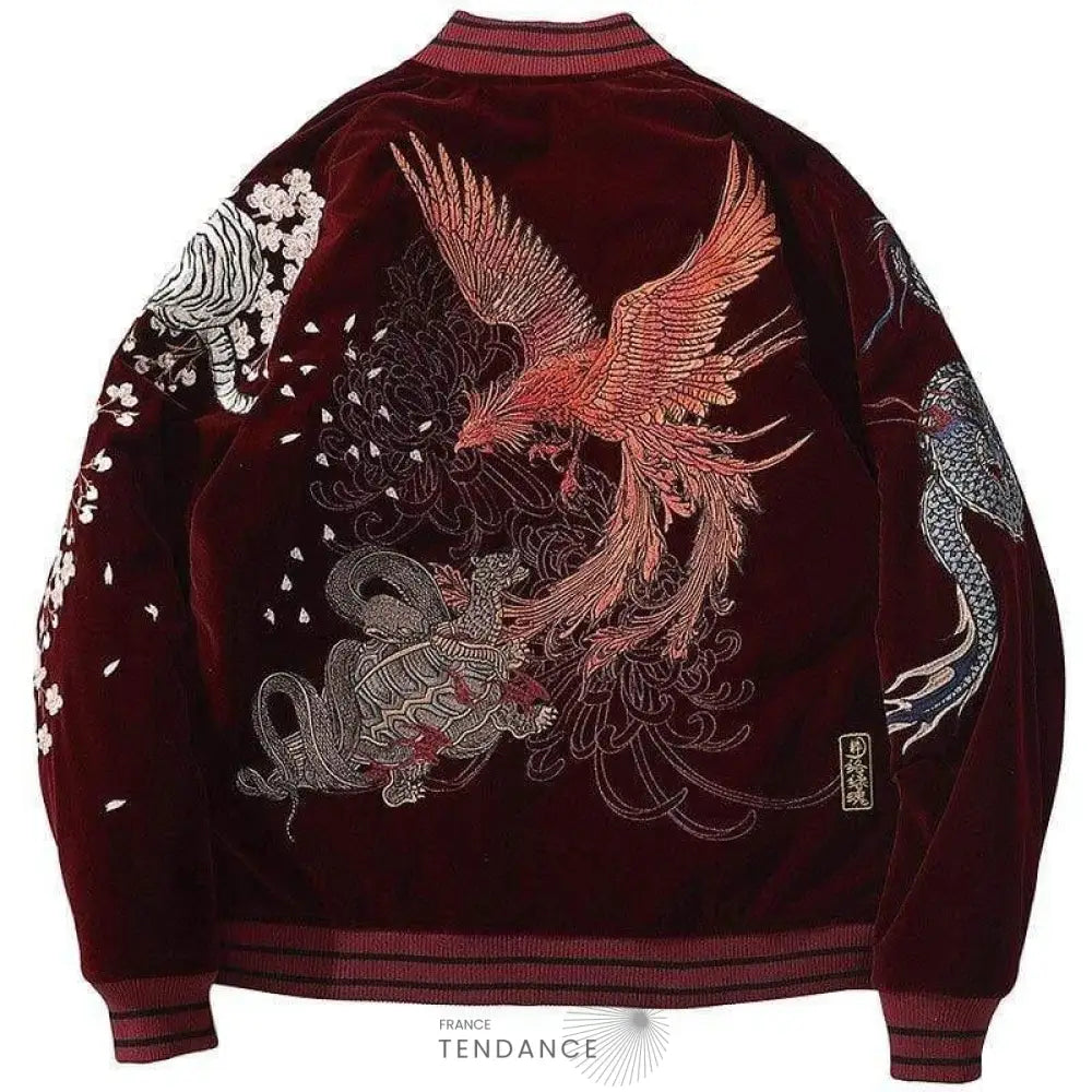 Bombers Brodé Phoenix | France-Tendance