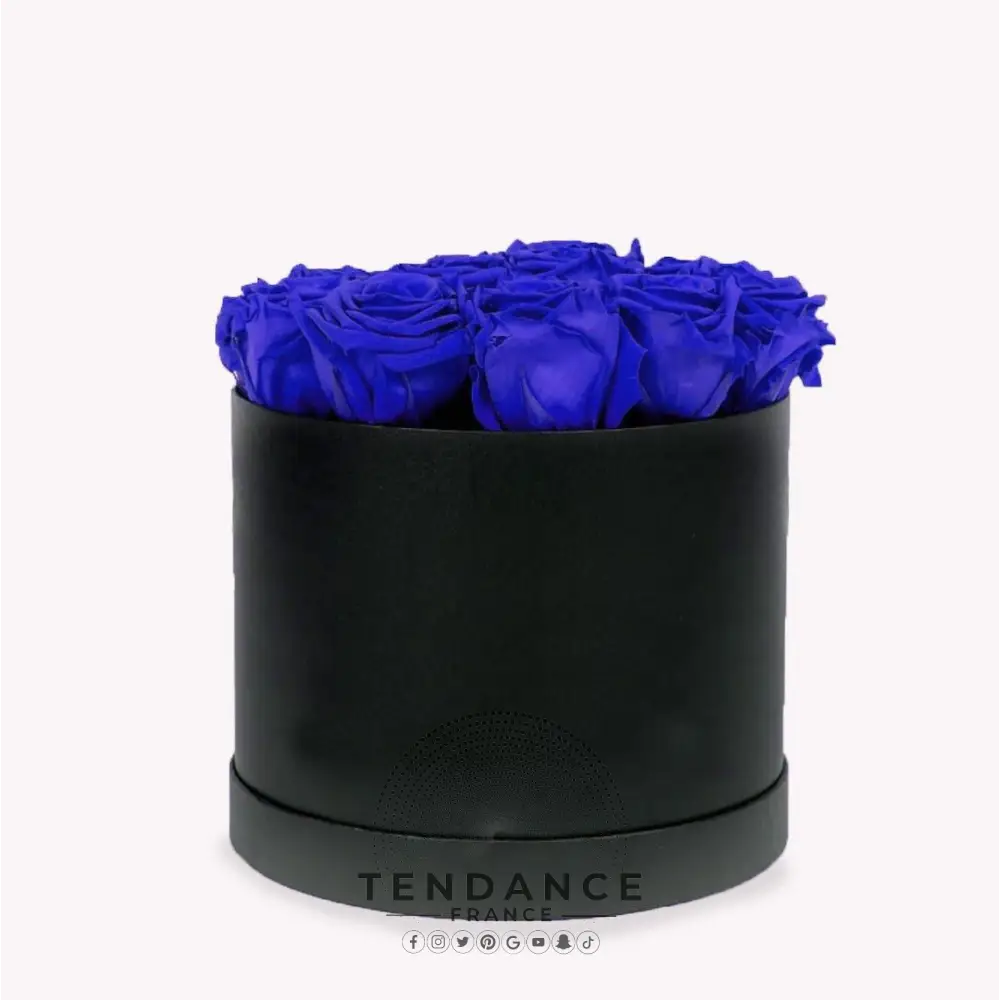 Bouquet 6 Roses éternelles Bleues | France-Tendance