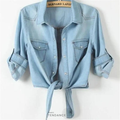 Chemise En Jeans à Nouer | France-Tendance