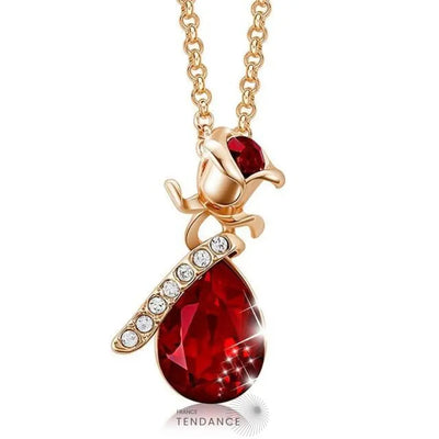 Collier Avec Rose éternelle | France-Tendance