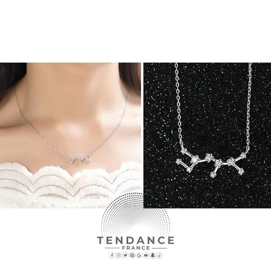 Collier Constellation Du Zodiaque En Argent |