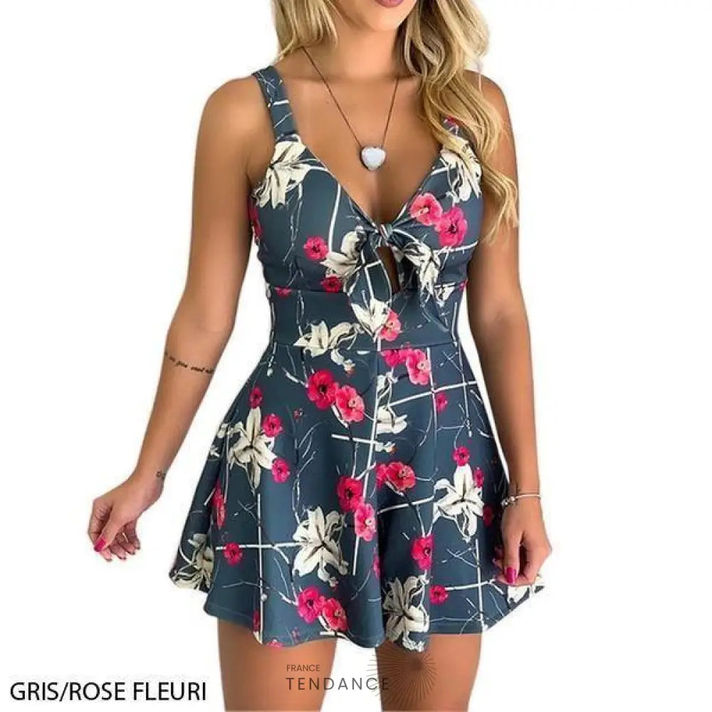 Combishort Imprimé à Lacets | France-Tendance