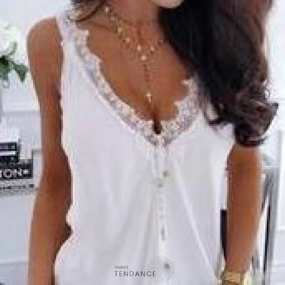 Débardeur Casual Dentelle | France-Tendance