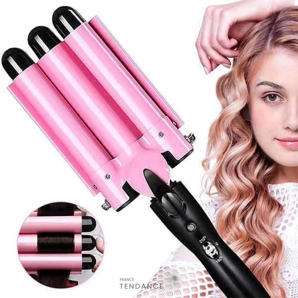 Fer à Boucler 3 Têtes | Effet Wavy | France-Tendance
