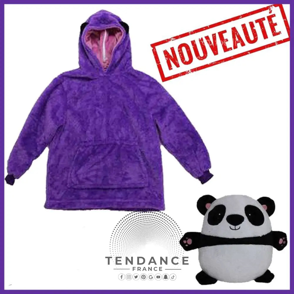 Kidoo™ | Peluche Maxiplaid 2en1 | France-Tendance