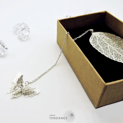 Marque-page feuille Et Papillon | France-Tendance