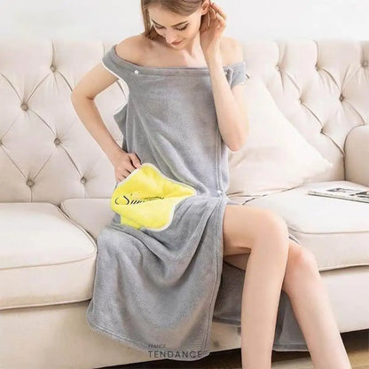 Peignoir De Bain En Peluche | France-Tendance