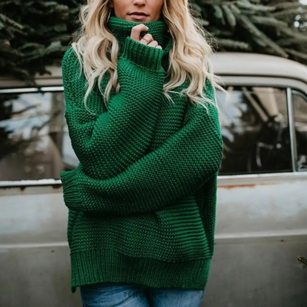 Pull Tricoté à Col Roulé | France-Tendance
