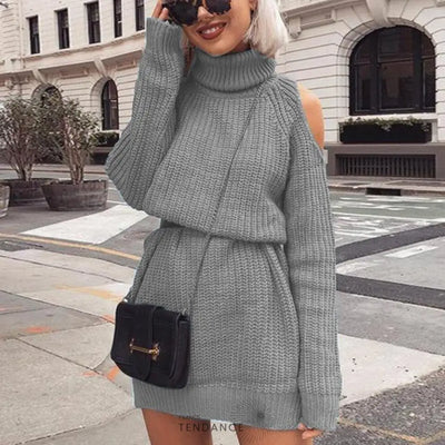 Robe-pull Epaules Nues | France-Tendance