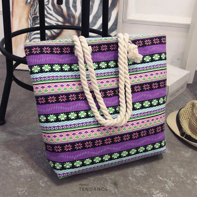 Sac De Plage Fourre-tout Imprimé | France-Tendance