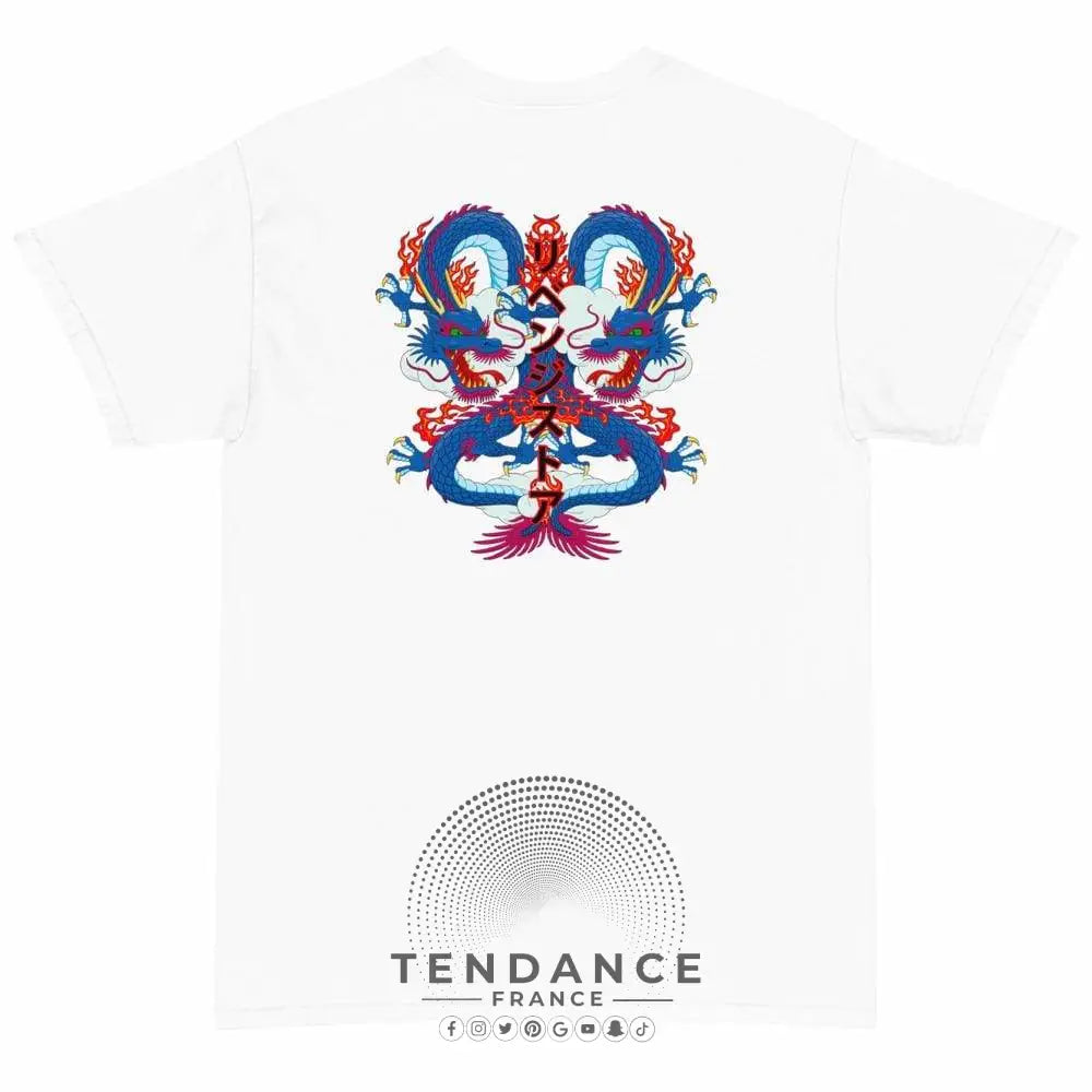 T-shirt Dragon Blanc | France-Tendance