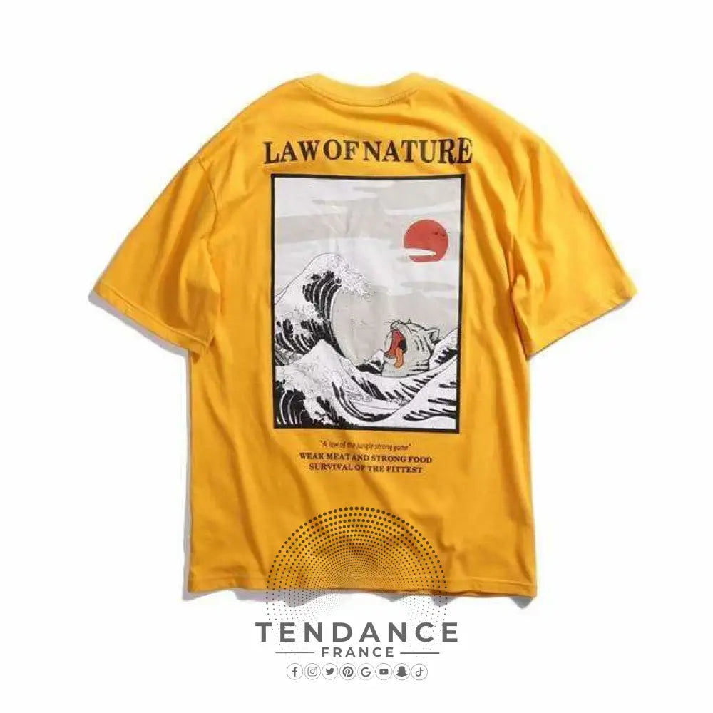 T-shirt Imprimé Law Of Nature | France-Tendance