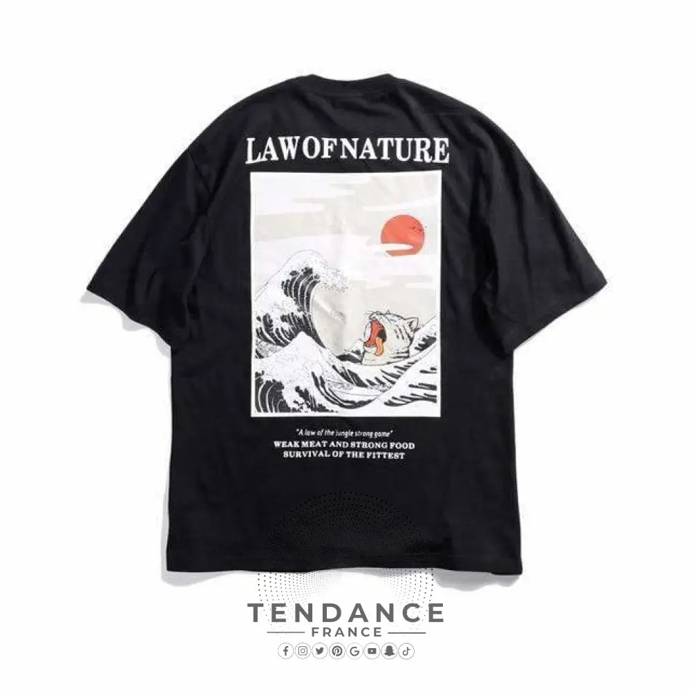 T-shirt Imprimé Law Of Nature | France-Tendance