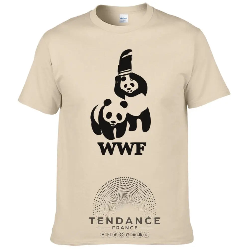 T-shirt Panda | Parodie Wwf | France-Tendance