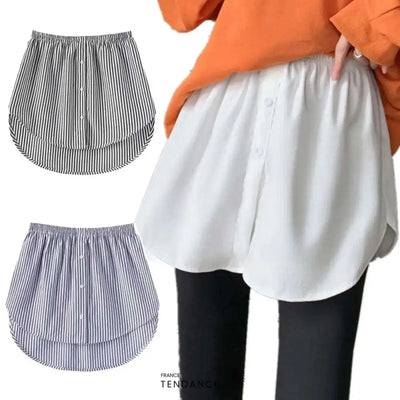 SKIRV™ | Jupe Bas-de-Chemise Tendance Outfit |